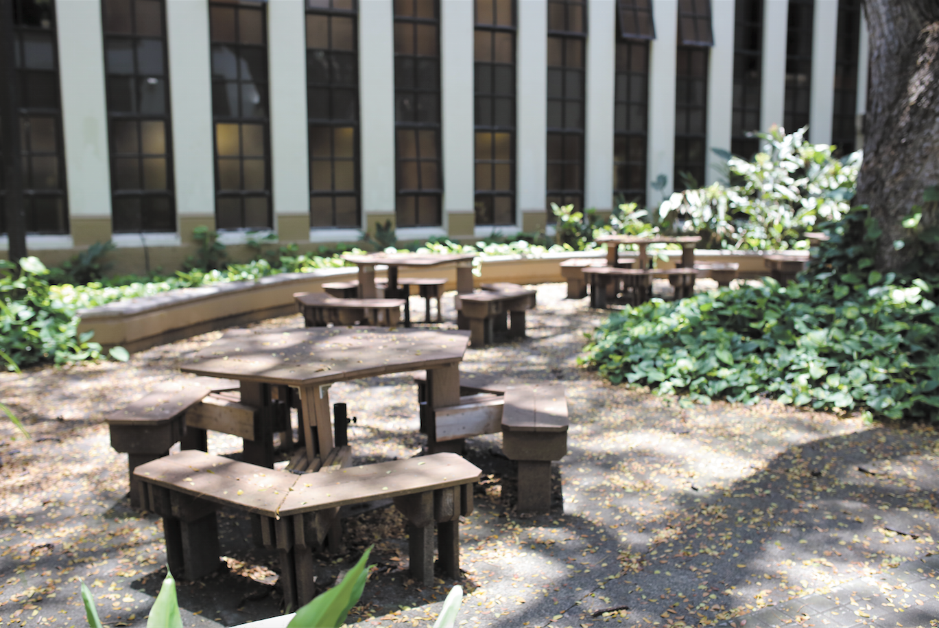 The George Hall Courtyard